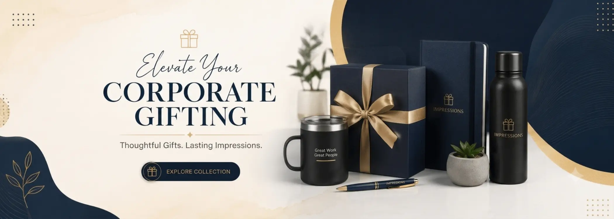 corporate gifts desk banner
