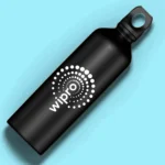 Premium Logo Stainless Steel Black Water Sipper Bottle