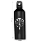Premium Logo Stainless Steel Black Water Sipper Bottle - Image 3