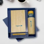 3 in 1 Combo Set Bamboo Pen, Diary and Bottle