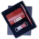 3-in-1 Customised Combo Set Boston Brown Pen, Keychain & Card Holder - Image 2