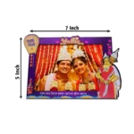 Best Custom Bengali Wedding Couple Photo Frame (Size: A6) - Image 2