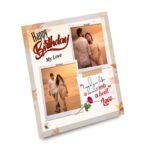 Birthday Gift for Wife on Printable Glass (19.5x19.5cm) - Image 3