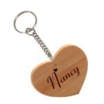 Custom Laser Engraved wooden key chain - Image 2