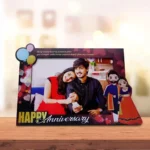 Custom Made Table Type Photo Frame For Couple Anniversary (Size: A5)