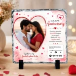 Custom Printable Photo Stone Plaque with Favourite Song