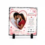 Custom Printable Photo Stone Plaque with Favourite Song - Image 2