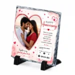 Custom Printable Photo Stone Plaque with Favourite Song - Image 3