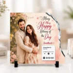 Custom Printable Photo Stone Plaque with Favourite Song