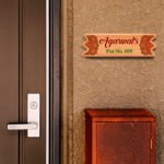 Full HD Color Custom Shaped Personalised Wooden Name Plate 12 x 4 inches