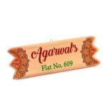 Full HD Color Custom Shaped Personalised Wooden Name Plate 12 x 4 inches - Image 5