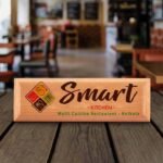 Full HD Color Personalised Wooden Name Plate 9 x 3 inches