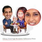 Personalised Caricature for Dinner Date Couple - Image 2
