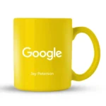Personalised Corporate sublimatable Yellow Mug - Image 2
