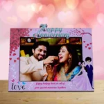 Personalised Happy Anniversary Photo Frame (Size: A5)