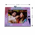 Personalised Happy Anniversary Photo Frame (Size: A5) - Image 2