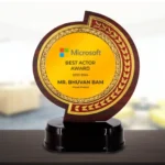 Prestigious Customised Round Trophy ( Size: 15.24 cm)