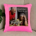 Square Photo Cushion Gift for Parent's Day