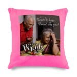 Square Photo Cushion Gift for Parent's Day - Image 2
