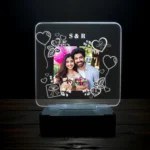 Personalised Romantic Anniversary LED Acrylic Lamp