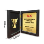 Premium Champions Wooden Book Style Memento - Image 3